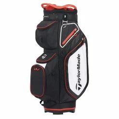 TaylorMade 8.0 Golf Cart Bag - Black/White/Red
