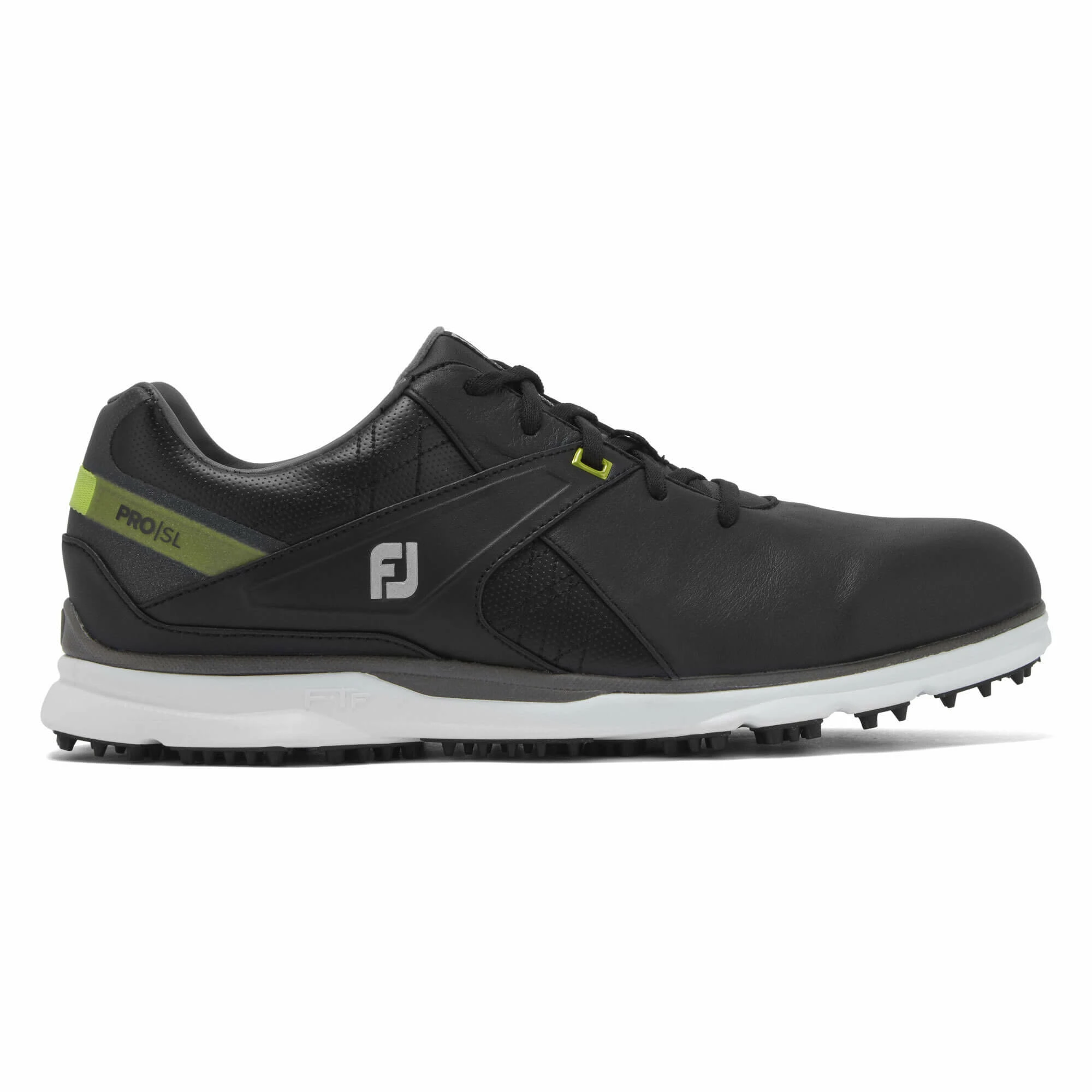 FootJoy Mens Pro SL 2021 Golf Shoes - Black/Lime