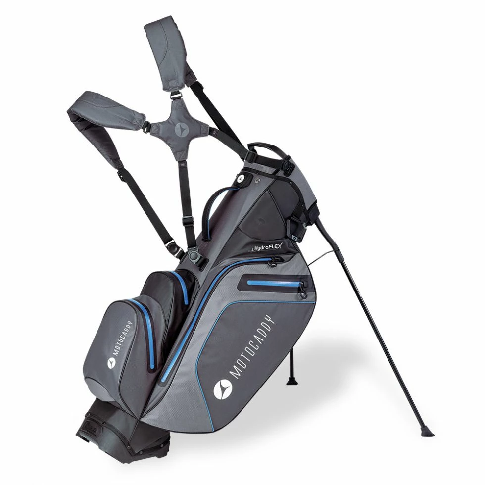 Motocaddy HydroFLEX Golf Trolley/Stand Bag 2023 - Grey/Blue