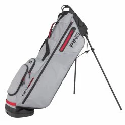 Ping Hoofer Craz-e-lite Golf Stand Bag - Grey/Black/Scarlet