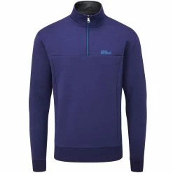 Oscar Jacobson Hawkes Tour Golf Sweater - Navy