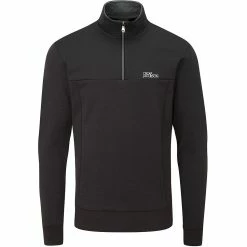 Oscar Jacobson Hawkes Tour Golf Sweater - Black