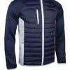 Sunderland Zermatt Padded Golf Jacket - Navy/Silver/White