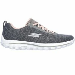 Skechers Ladies Go Walk Golf Shoes - Grey/Pink