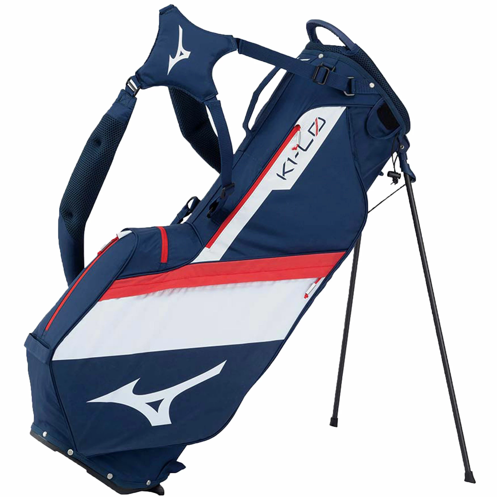 Mizuno K1-LO Golf Stand Bag - Navy/Red - SALE