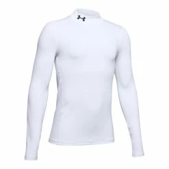 Under Armour Youth Coldgear Base Layer Mock - White