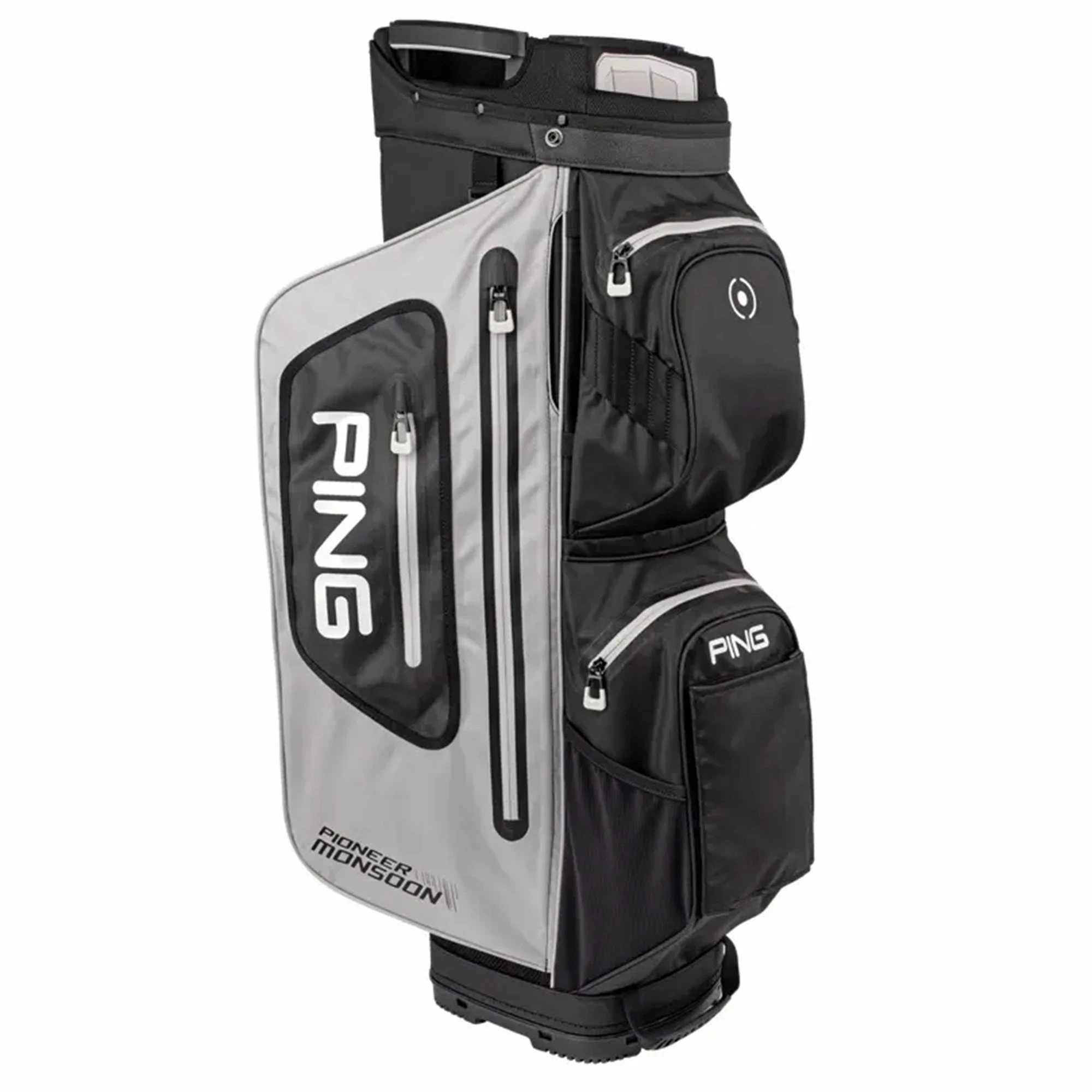 Ping Pioneer Monsoon 201 Golf Cart Bag - Light Grey/Black/White