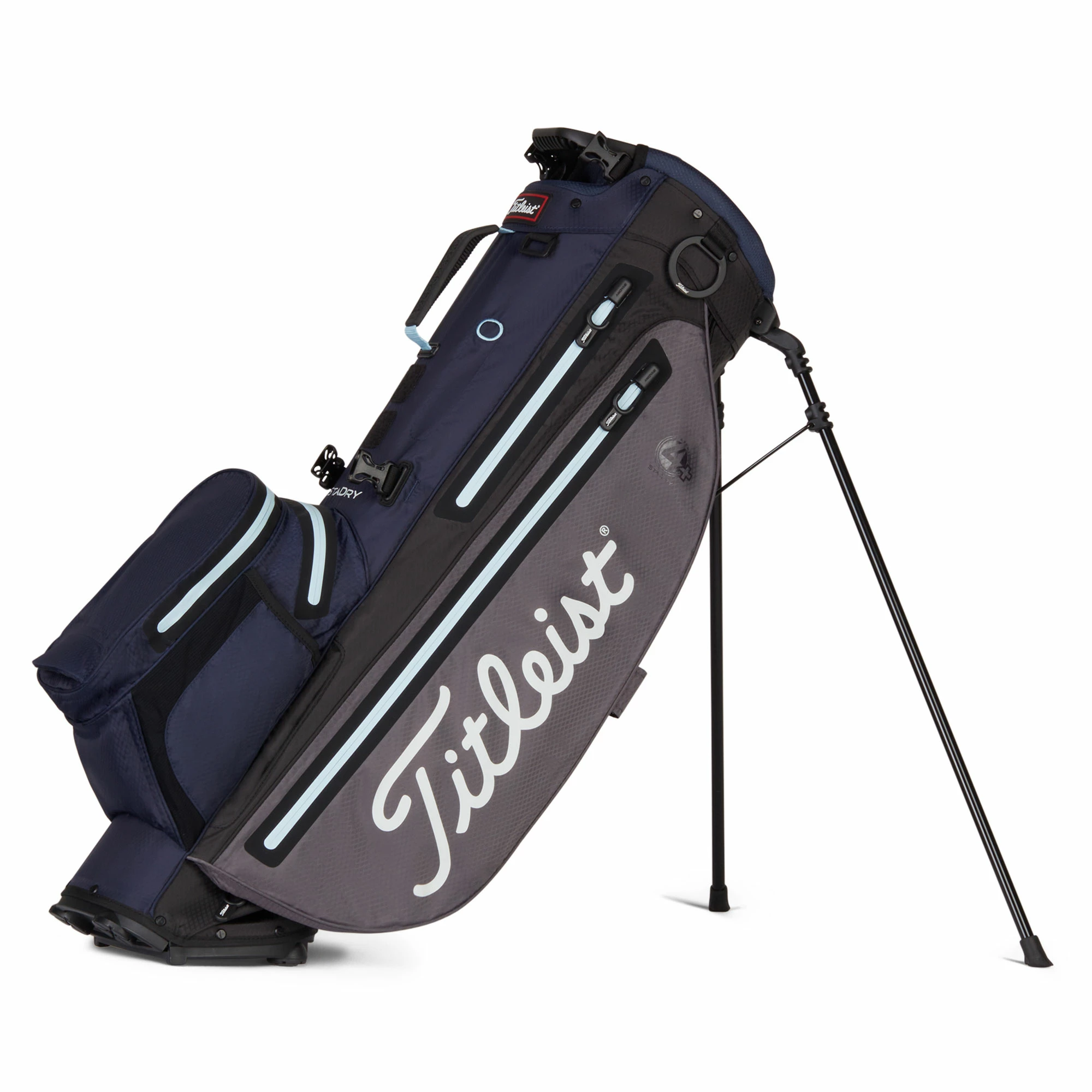 Titleist Players 4+ StaDry Golf Stand Bag - Graphite/Navy/Sky