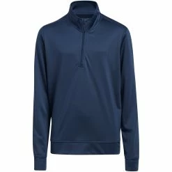 Adidas Boys Quarter Zip Solid Golf Jacket