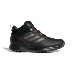 Adidas Ladies S2G Mid Cut Golf Boots - Black/Grey/Pink