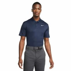 Nike Dri-Fit Victory Solid Polo Shirt - Obsidian/White