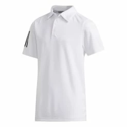 Adidas Boys 3 Stripe Golf Polo Shirt