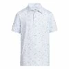 Adidas Boys Flag Print Golf Polo Shirt