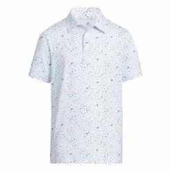 Adidas Boys Flag Print Golf Polo Shirt