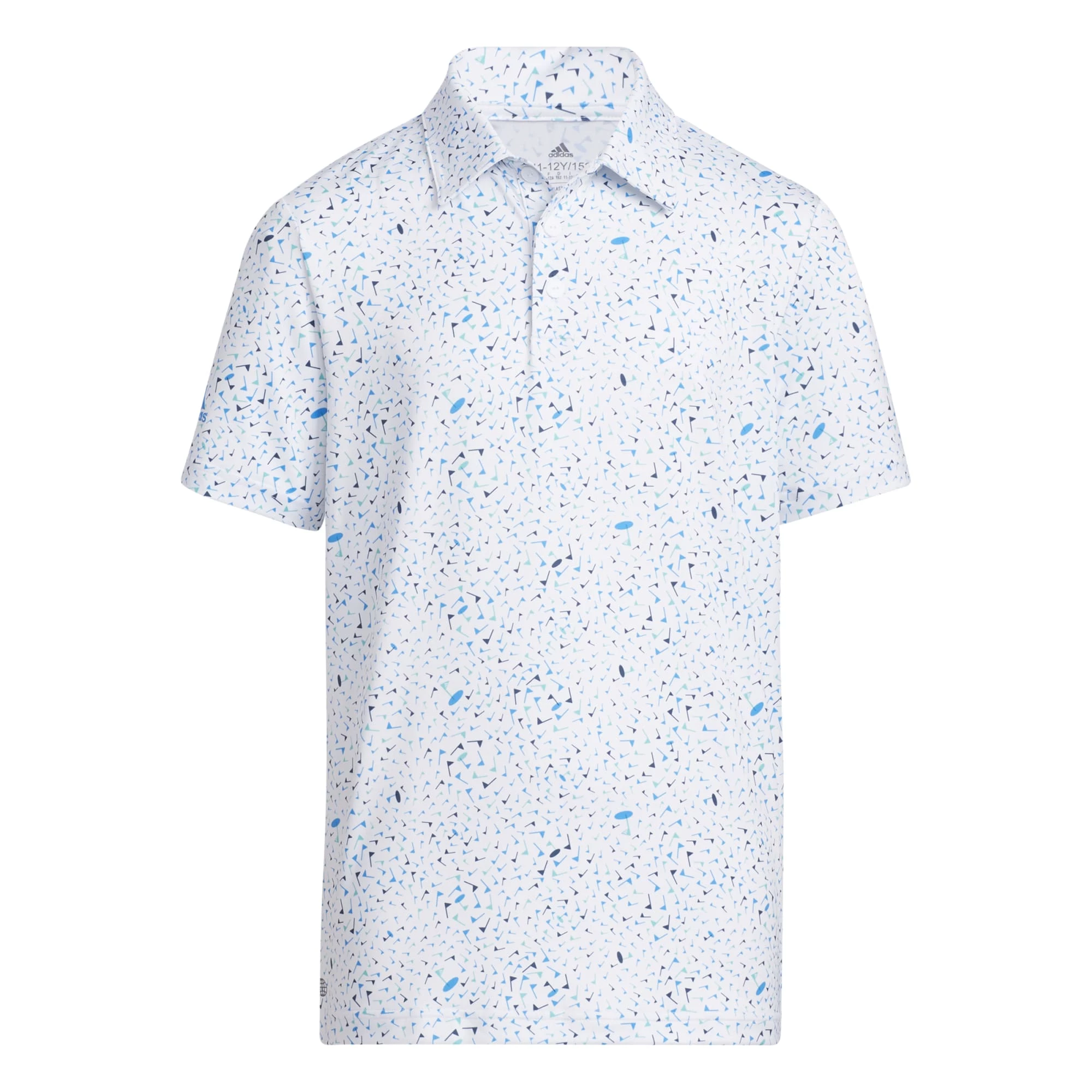 Adidas Boys Flag Print Golf Polo Shirt