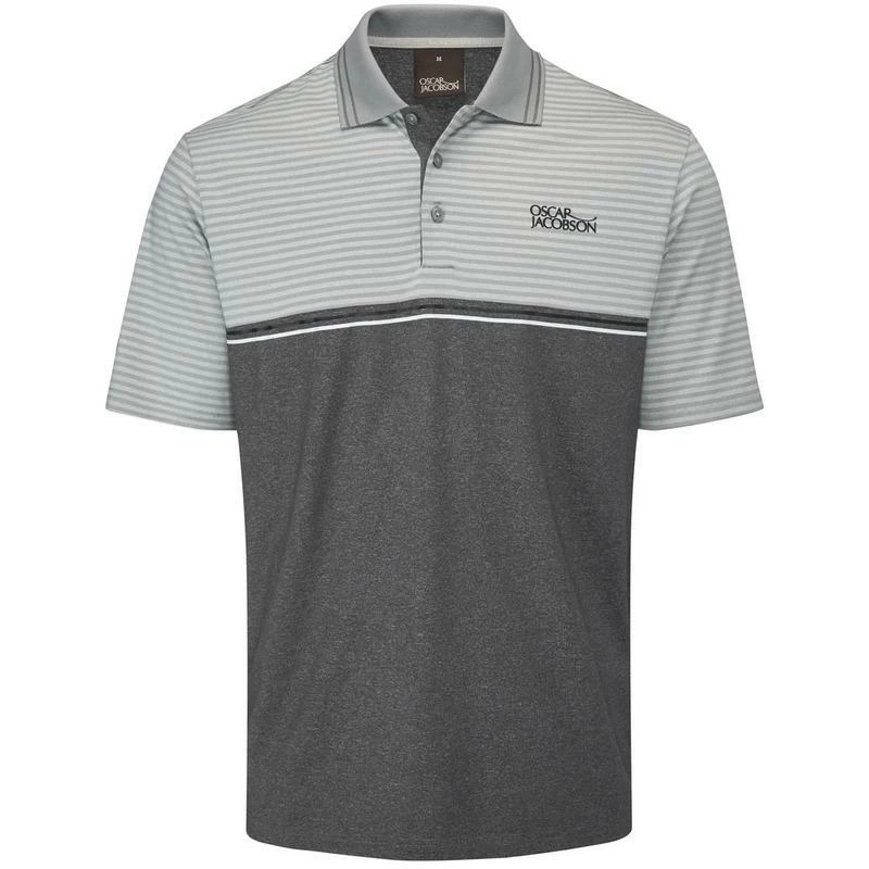 Oscar Jacobson Whitby Golf Polo Shirt - Grey