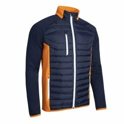 Sunderland Zermatt Padded Golf Jacket - Navy/Lava/White