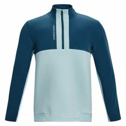 Under Armour UA Storm Daytona Zip Golf Sweater - Fuse Teal