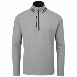 Oscar Jacobson Thomson Mid Layer Golf Jumper - Grey