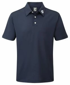 FootJoy Stretch Pique Solid Shirt- Athletic Navy