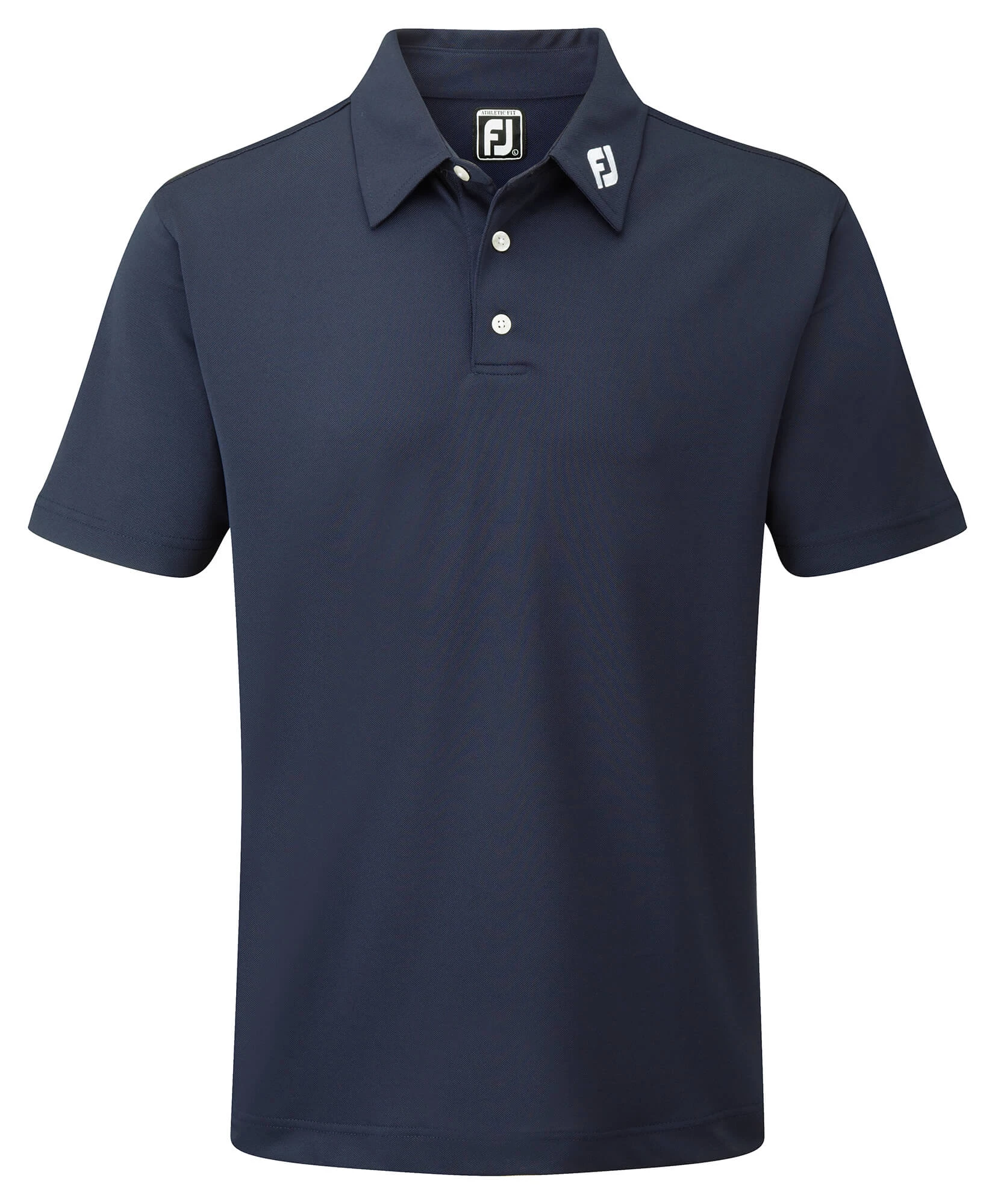 FootJoy Stretch Pique Solid Shirt- Athletic Navy
